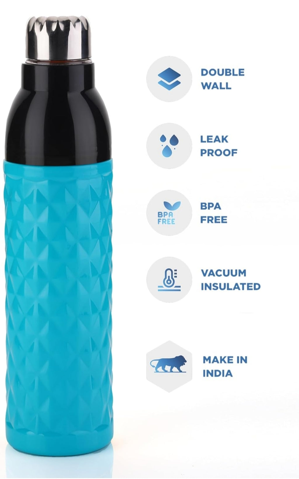 Diamond shape water bottle
