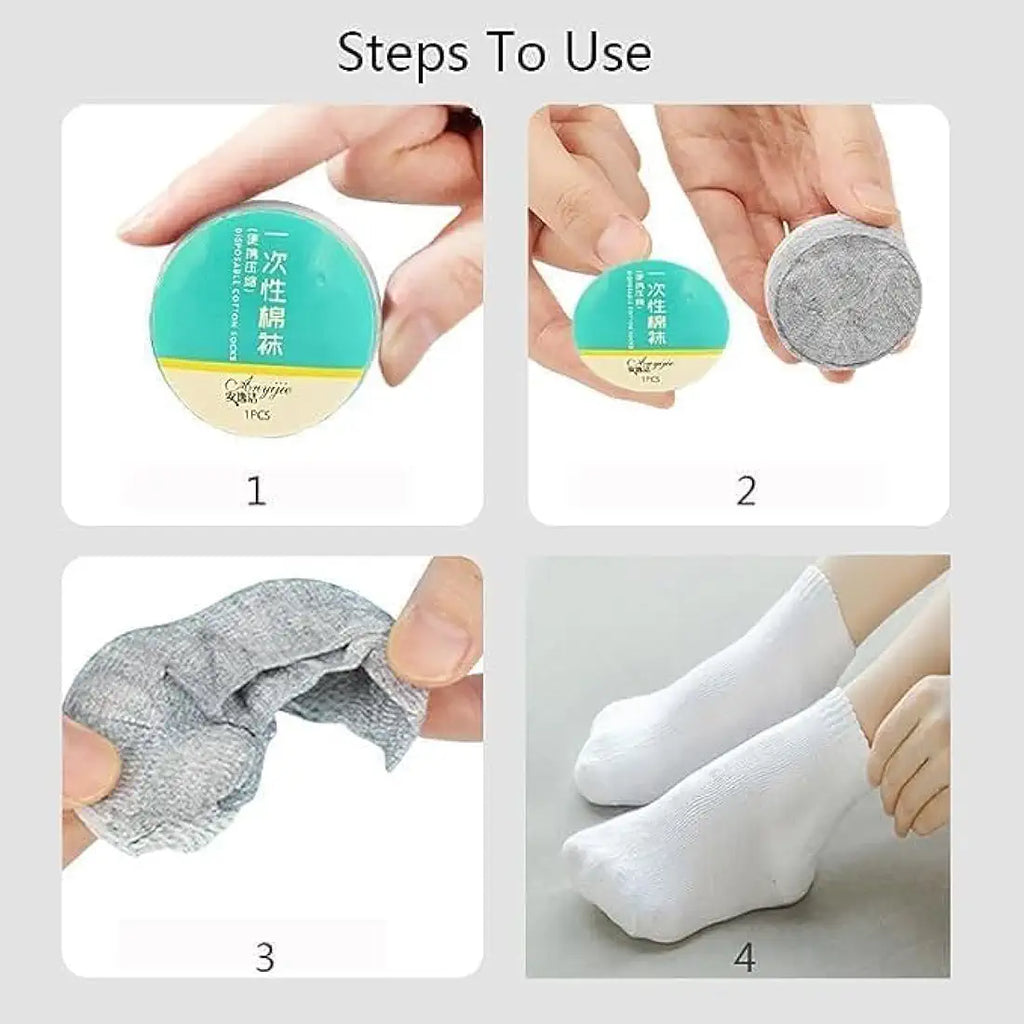 Disposable compressed sock