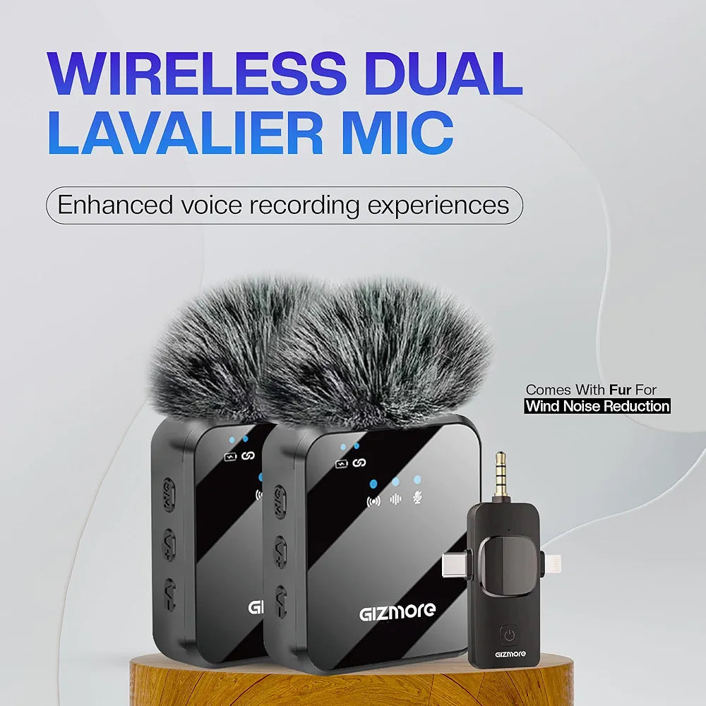 GIZMORE Dual Wireless Mic