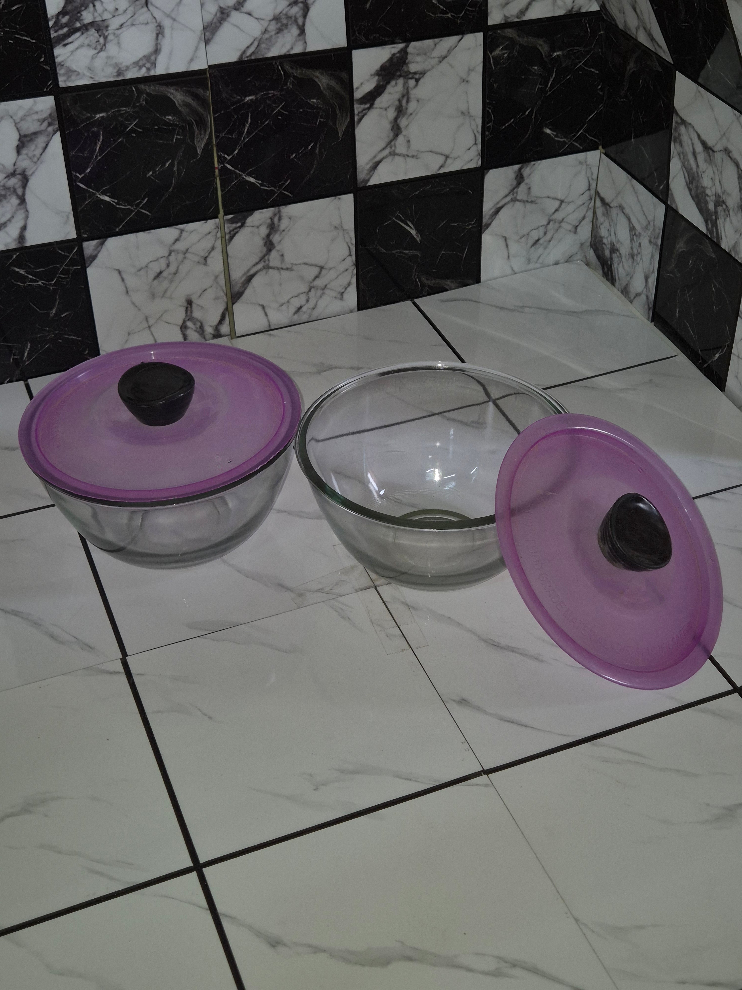 Glass 2Bowl Set