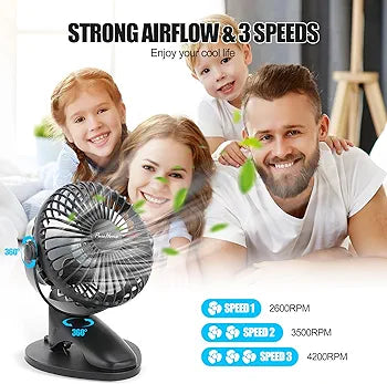 Clip Fan Battery