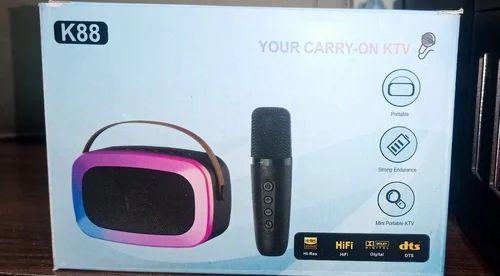 Colourful karaoke speaker