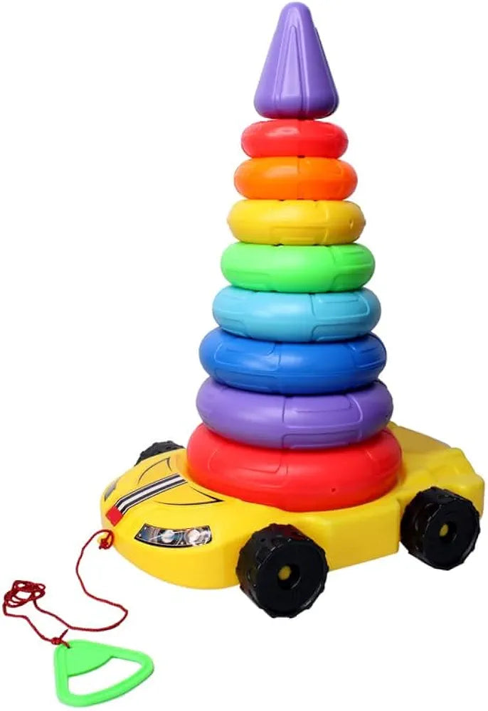 Stacking Rings Wheel Toy
