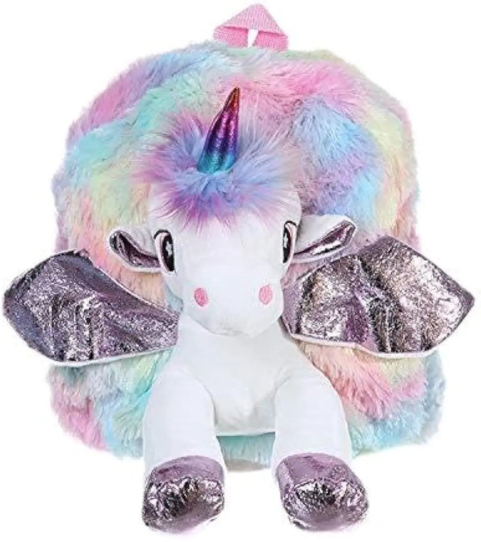Unicorn 3D Soft Rainbow School Bag