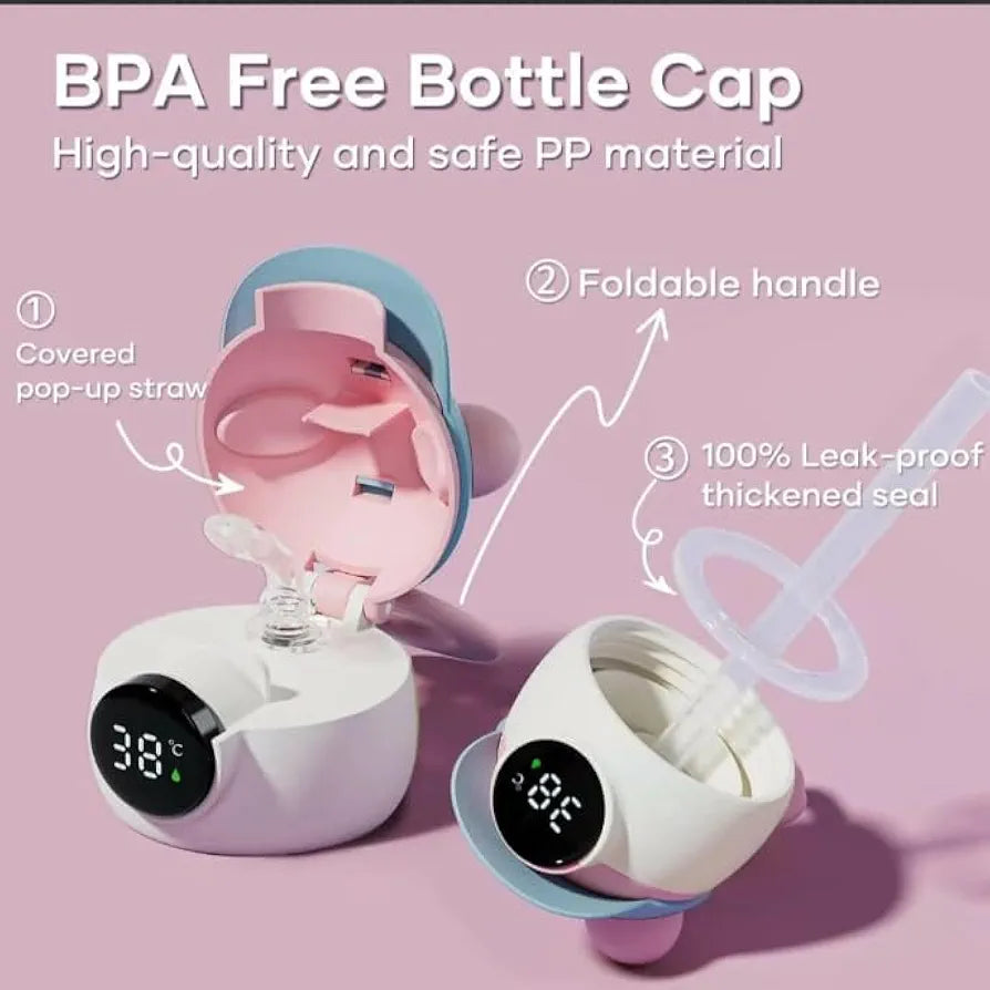 Water Bottle with Straw