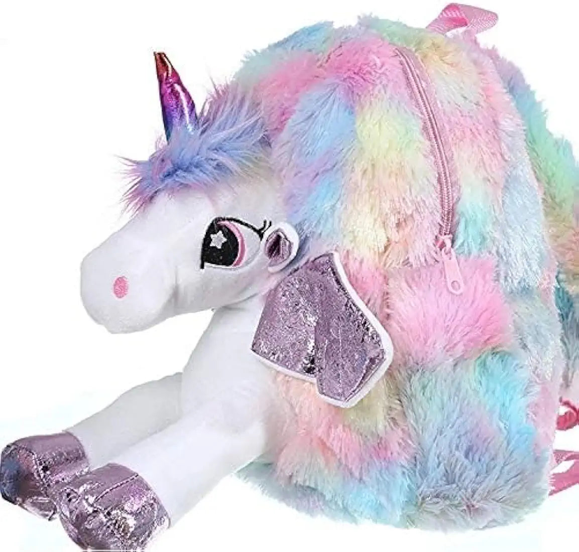 Unicorn 3D Soft Rainbow School Bag