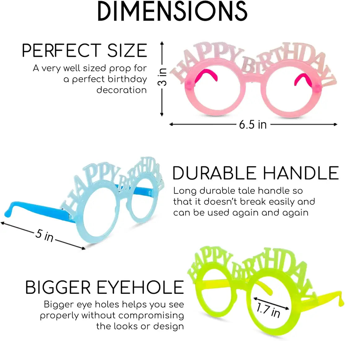 Birthday Photo Glasses