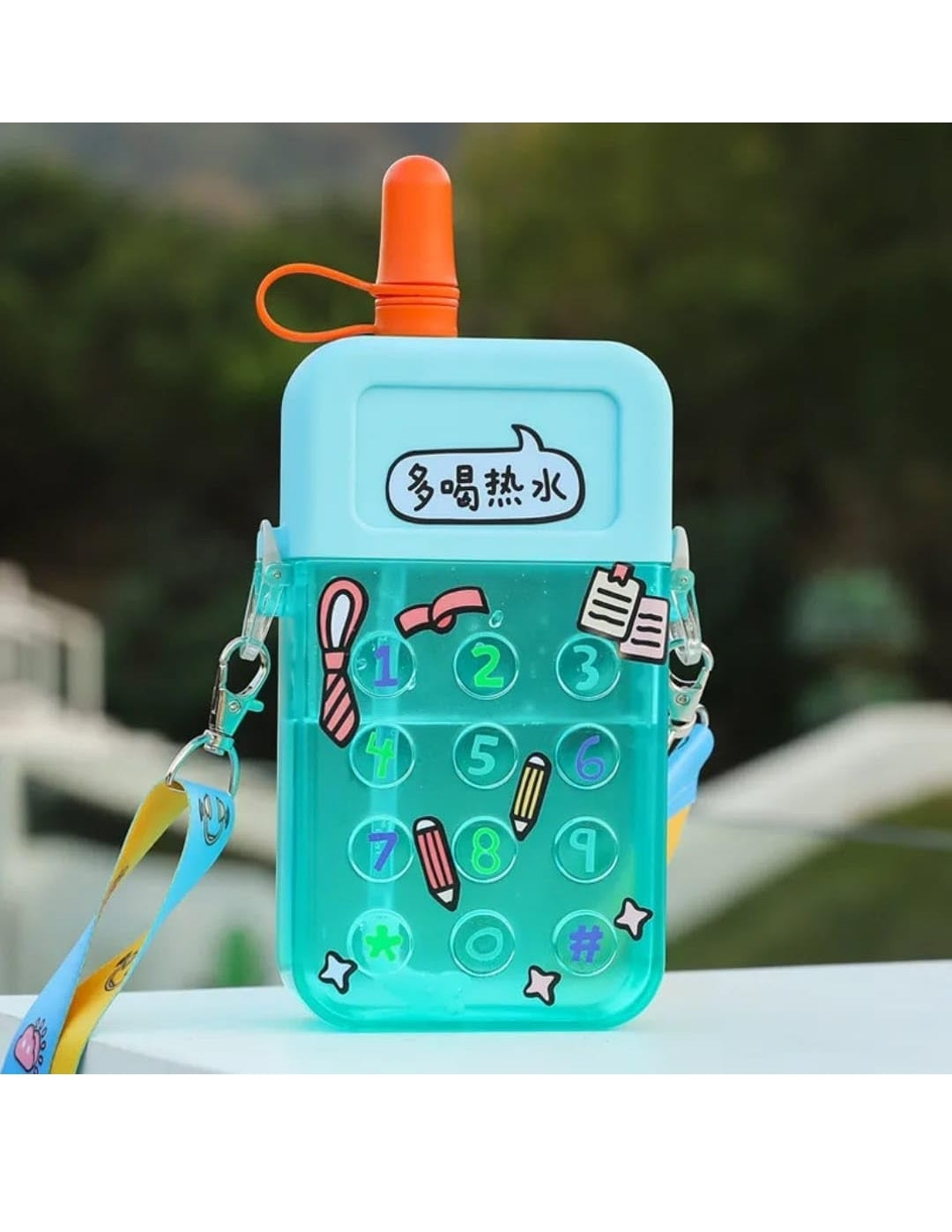 Phone sipper water bottle