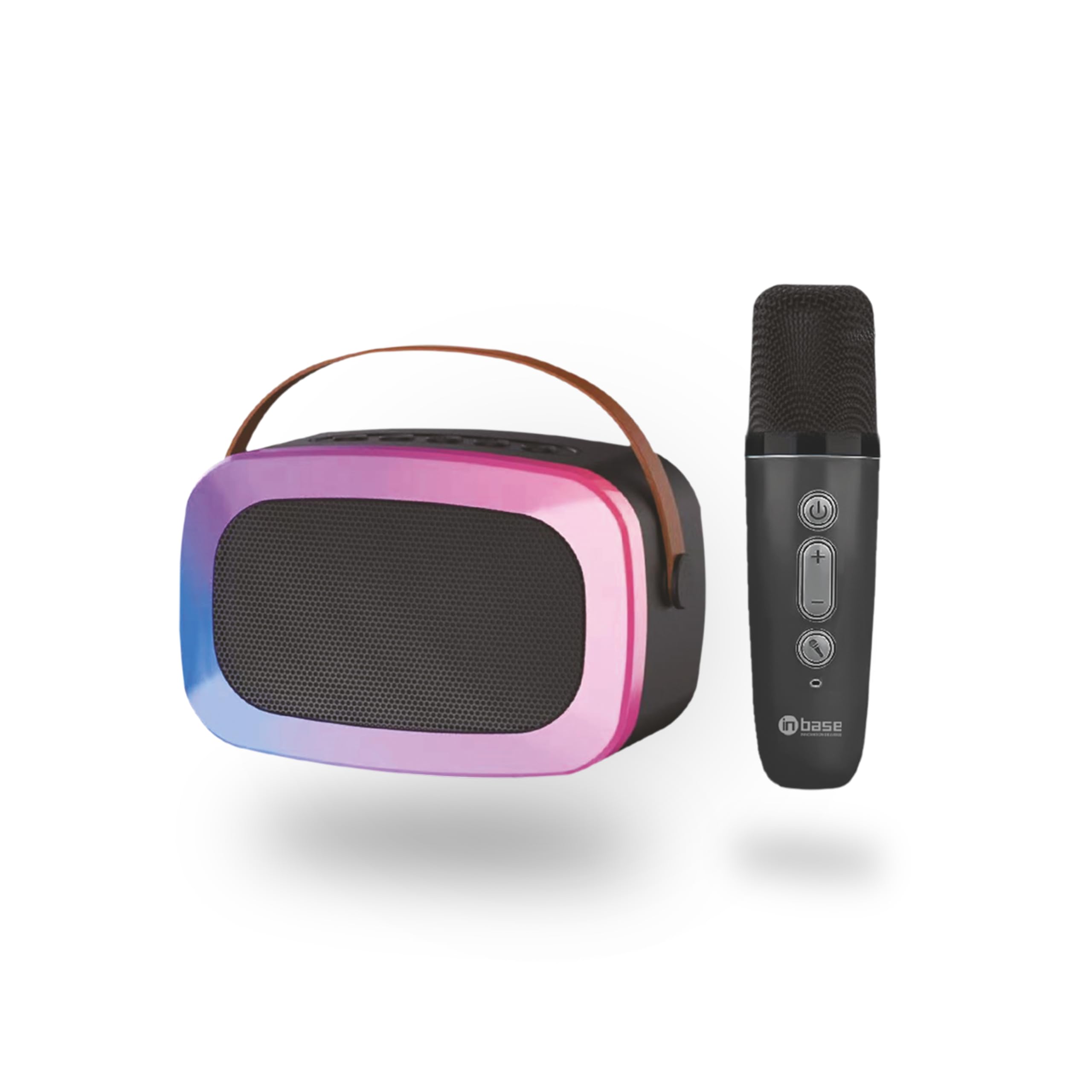 Colourful karaoke speaker