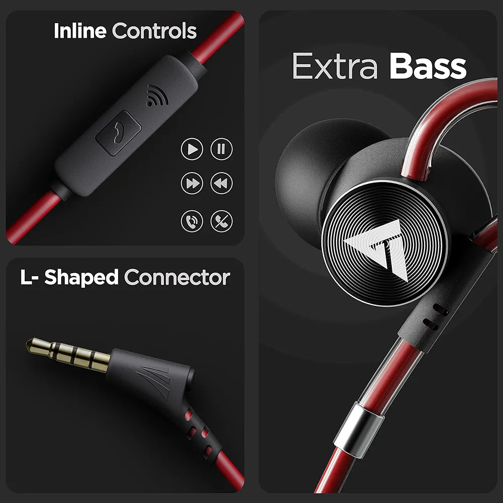 Boult Audio Loop Wired Earphones