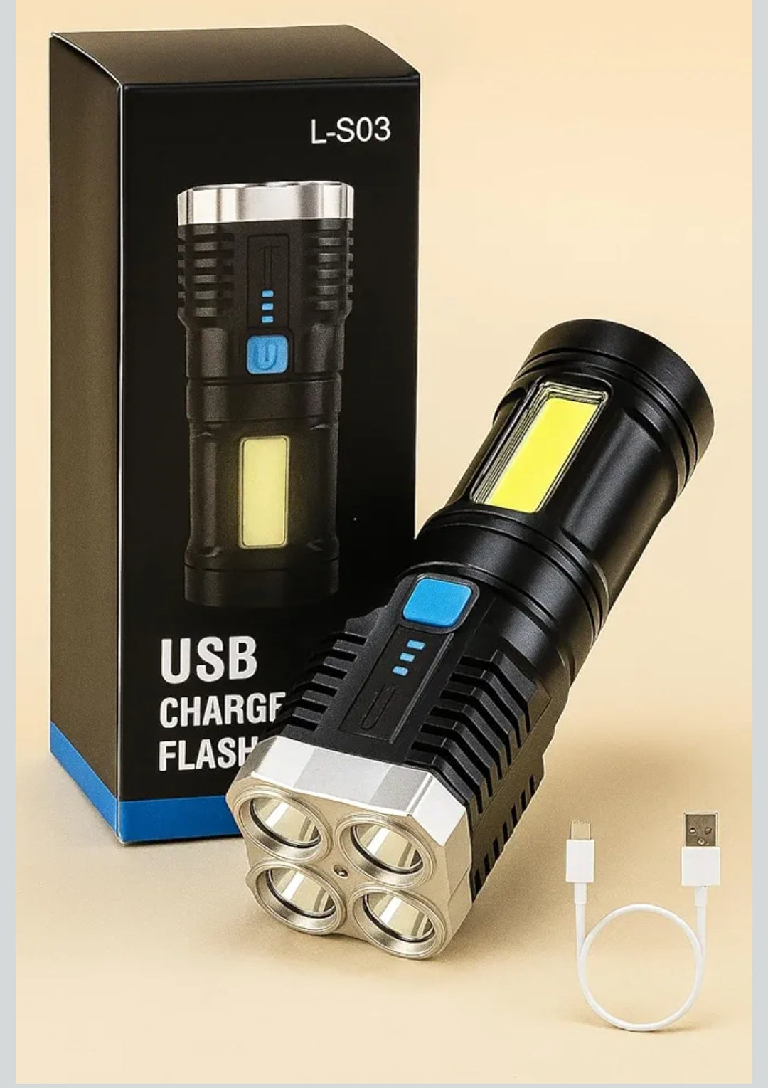 USB charge flashlight