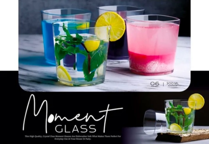 Platic Glass 6 Pc set