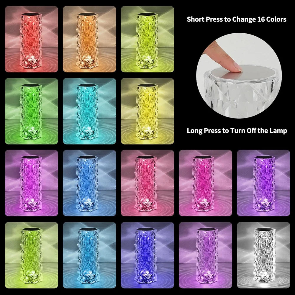 Rose diamond table lamp