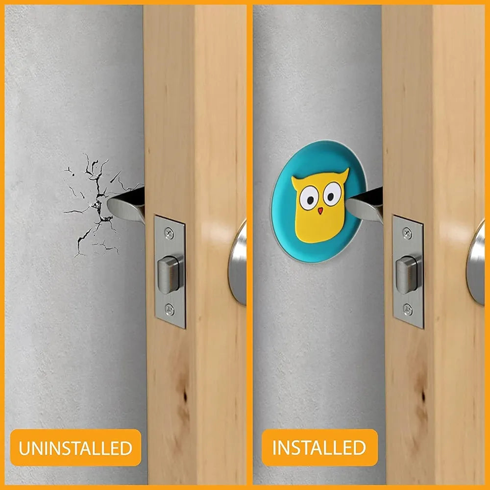 Wall Door Handle Stopper Set