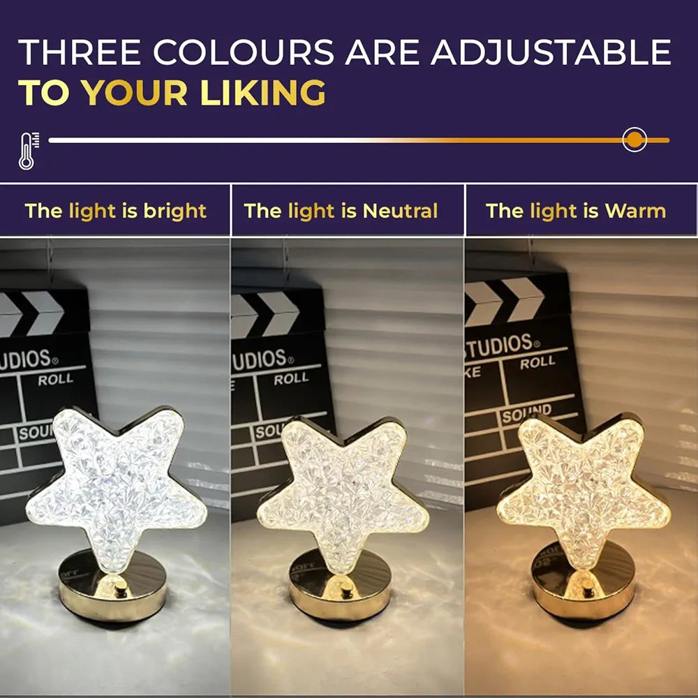 Star moon table lamp