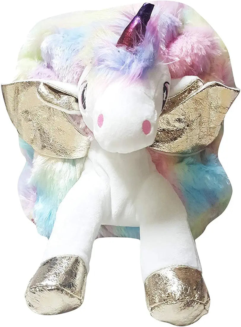 Unicorn 3D Soft Rainbow School Bag