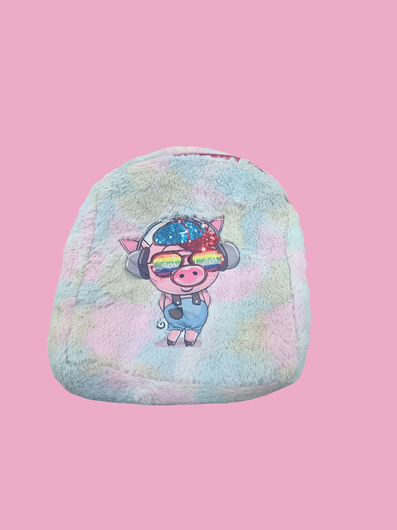 Cute Bag Soft Fluffy Plush School Bag