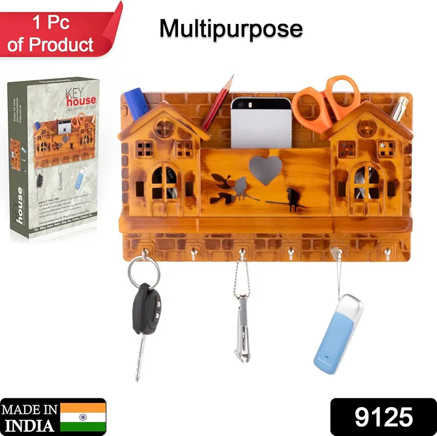 Hooks House Design Wooden Keys