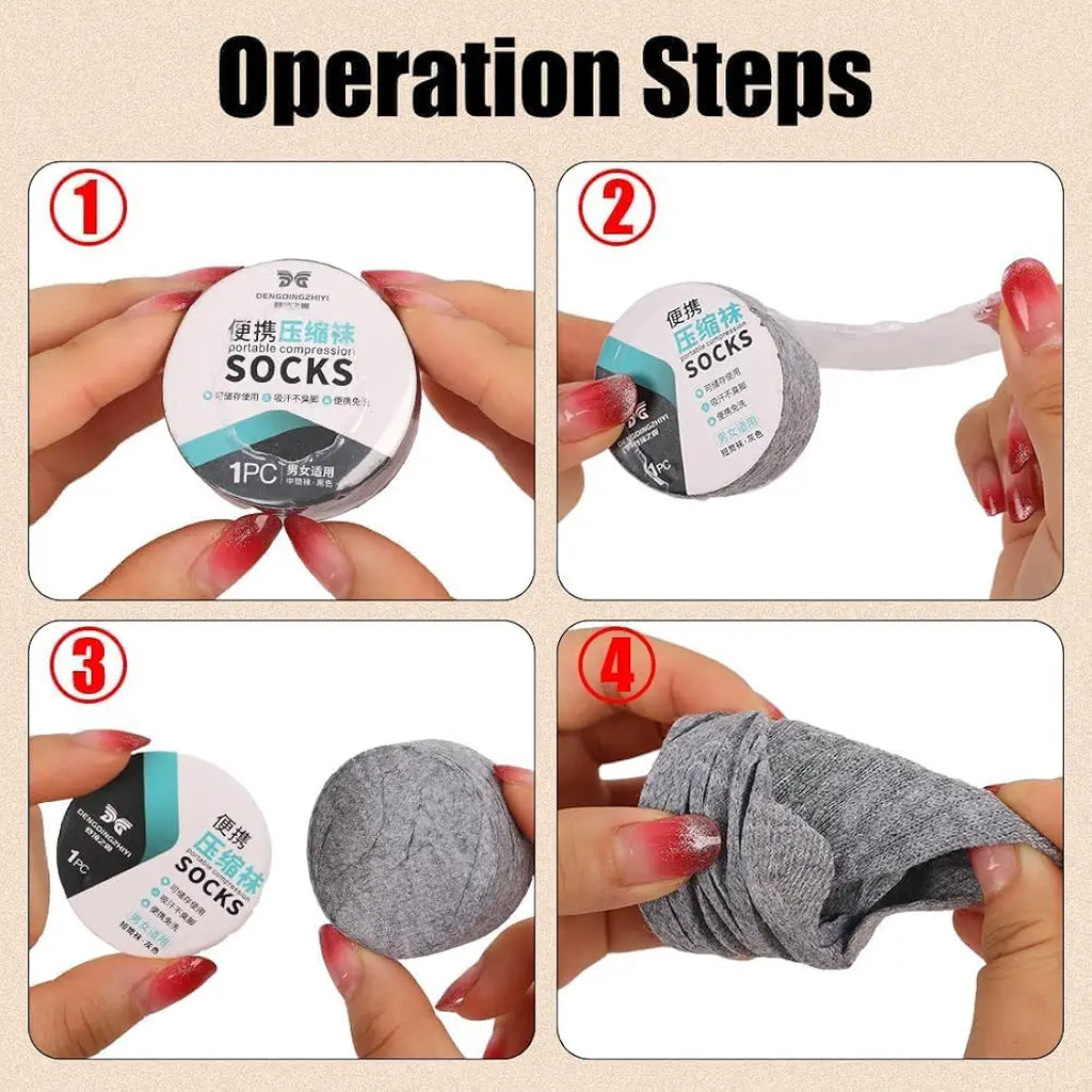 Disposable compressed sock