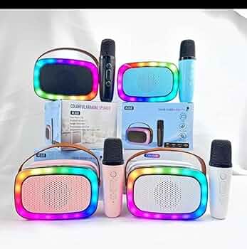 Colourful karaoke speaker